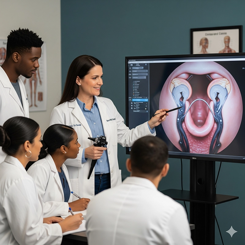 teaching intubation with video laryngoscope in hospital
