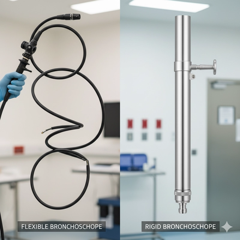 Flexible vs rigid bronchoscope