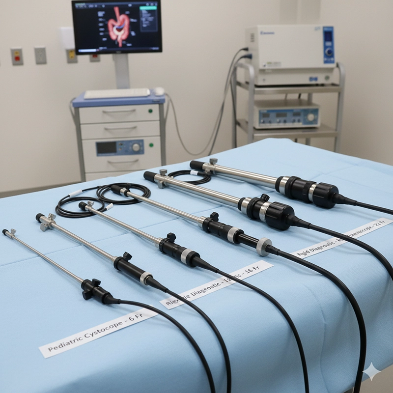 Comparison of different cystoscope size options for urology procedures