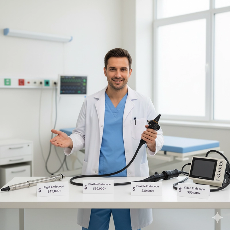 rigid vs flexible medical endoscope price range