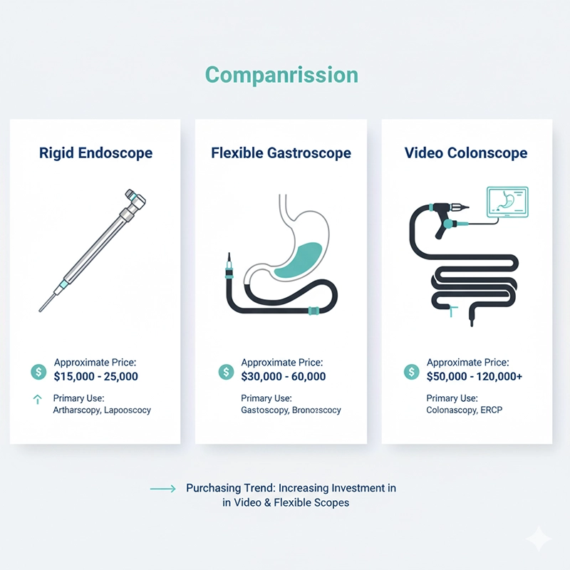 endoscopic equipment price comparison chart