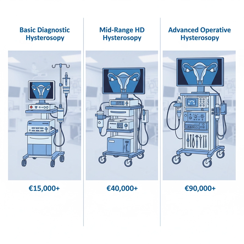 hysteroscopy machine price comparison 2025 diagnostic vs operative