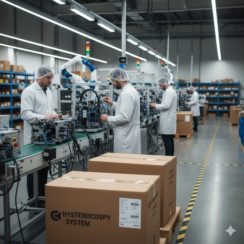 hysteroscopy factory manufacturing process and supplier inspection