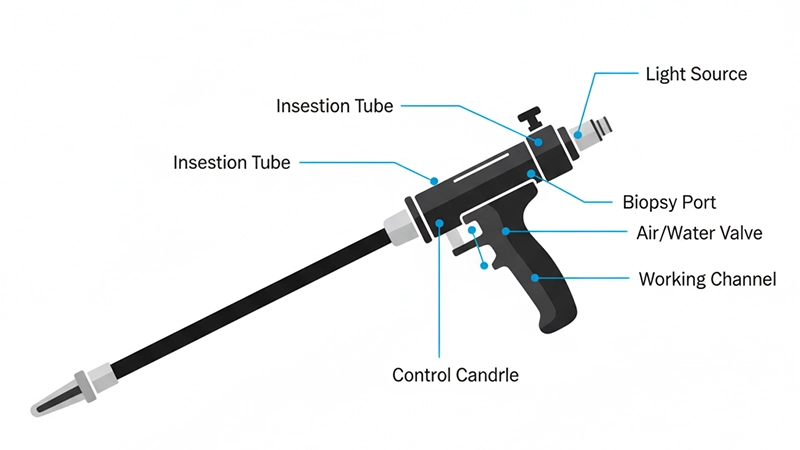 pediatric colonoscope components